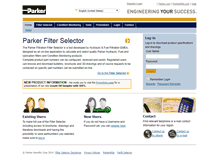 Tablet Screenshot of filterselector.com